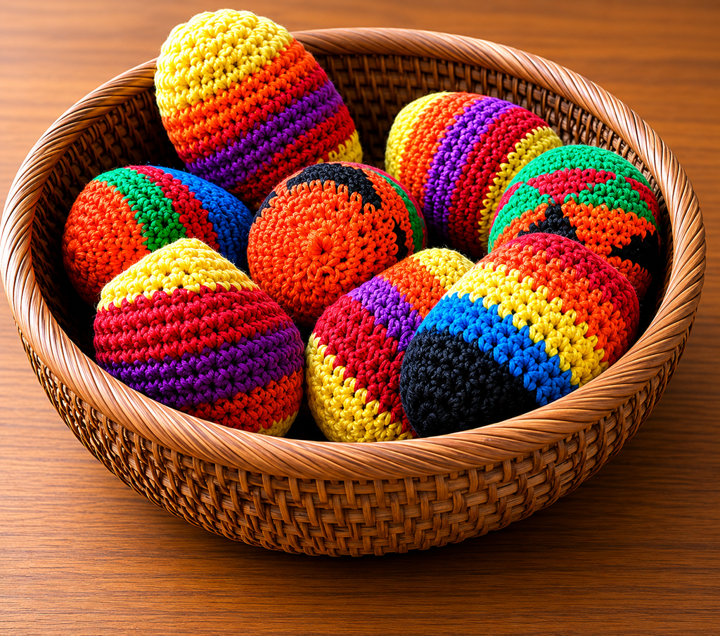 Feelzies™ Premium Hand Knit Footbags – Assorted Hacky Sacks