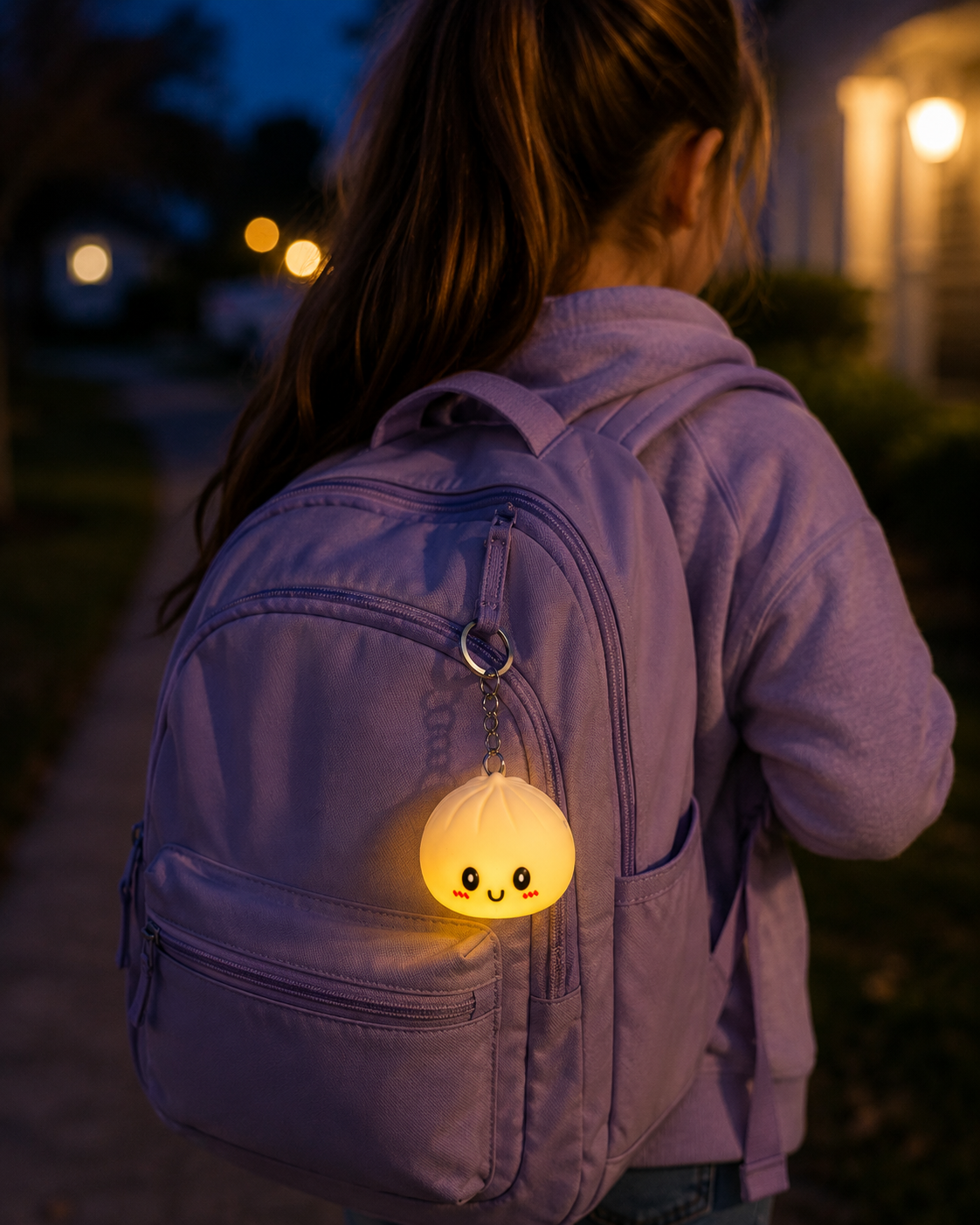 FEELZiES™ Light Up Dumpling Squishy™ | Keychain Sensory Bag Charm