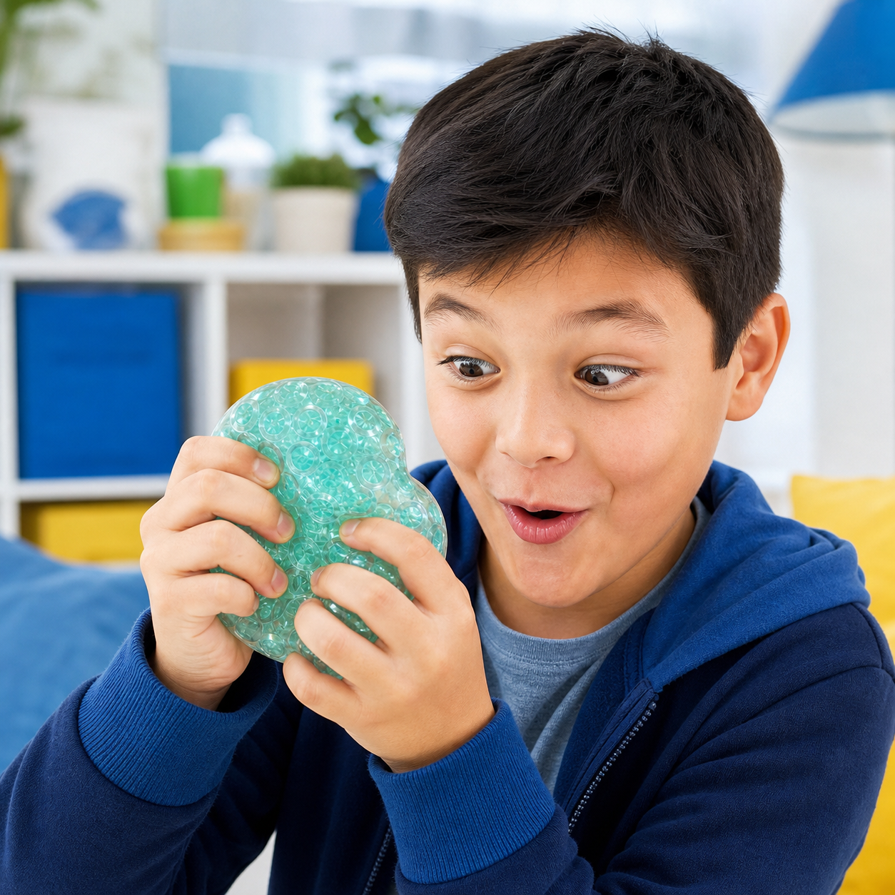 FEELZiES™ Gem Crunch Squishy Ball – Crunchy Sensory Stress Ball