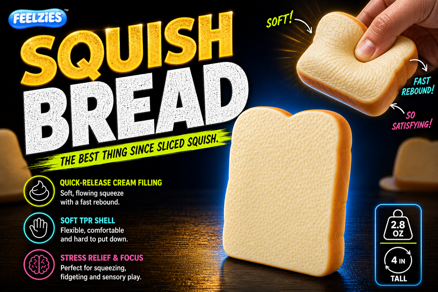 FEELZiES™ Squish Bread™